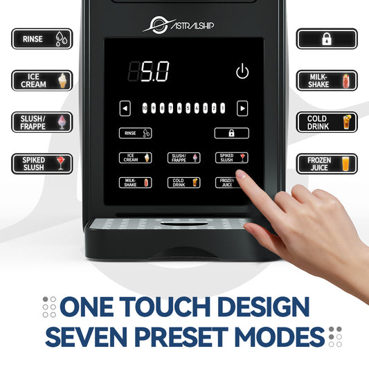 Slushie Machine 85oz Frozen Drink Maker with 6 Preset Programs, Smart Temp Control, Rinse, Low-Sugar & Alcohol Alerts Slush Maker for Milkshakes, Margarita Smoothie, Frappes and More, No Ice Needed