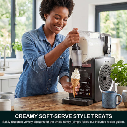 Slushie Machine 85oz Frozen Drink Maker with 6 Preset Programs, Smart Temp Control, Rinse, Low-Sugar & Alcohol Alerts Slush Maker for Milkshakes, Margarita Smoothie, Frappes and More, No Ice Needed