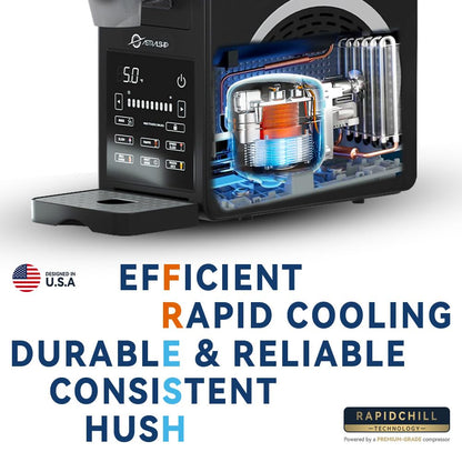 Slushie Machine 85oz Frozen Drink Maker with 6 Preset Programs, Smart Temp Control, Rinse, Low-Sugar & Alcohol Alerts Slush Maker for Milkshakes, Margarita Smoothie, Frappes and More, No Ice Needed
