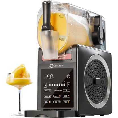 Slushie Machine 85oz Frozen Drink Maker with 6 Preset Programs, Smart Temp Control, Rinse, Low-Sugar & Alcohol Alerts Slush Maker for Milkshakes, Margarita Smoothie, Frappes and More, No Ice Needed
